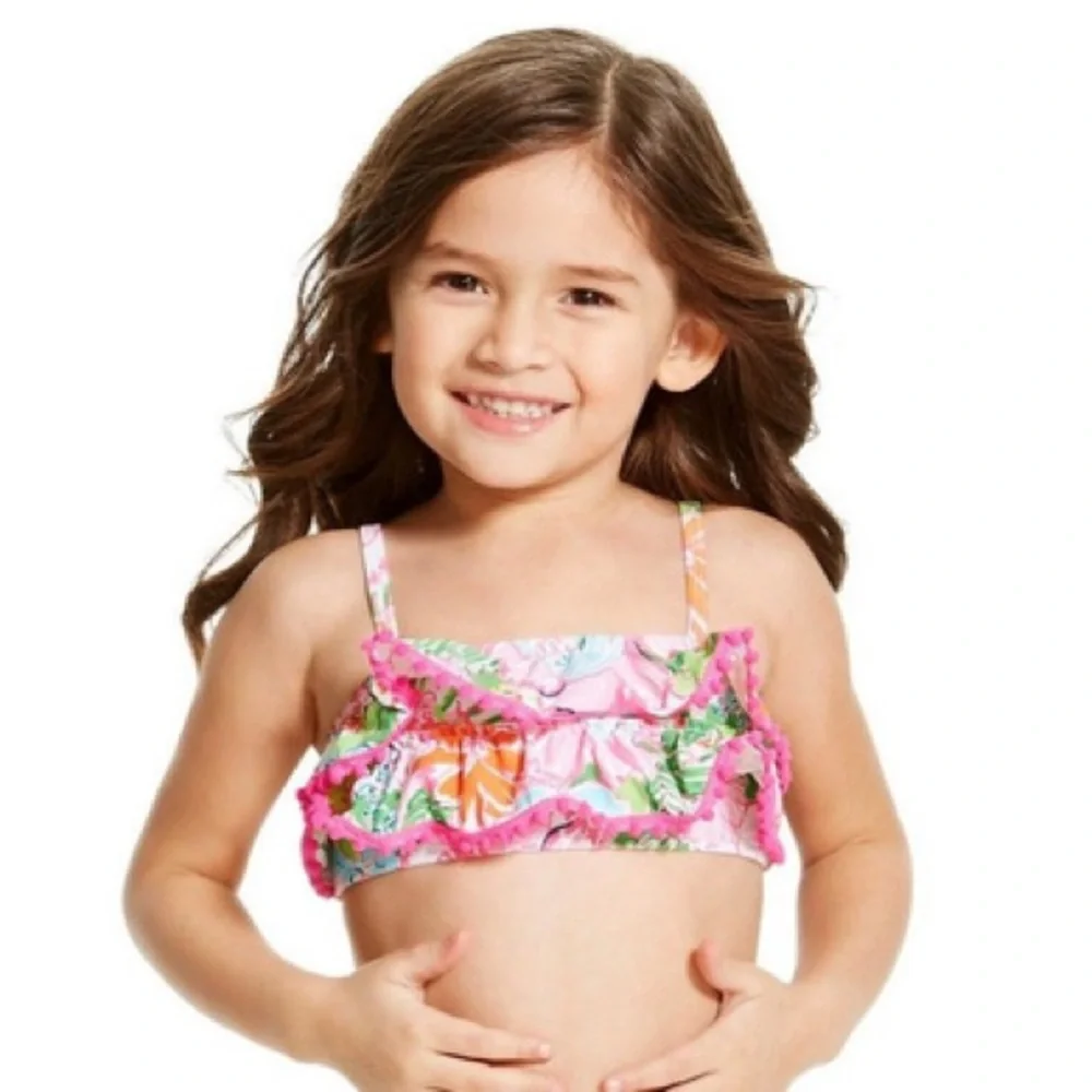 New Lilly Pulitzer Nosey Posey Toddler Bikini Top